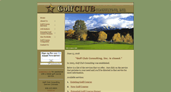 Desktop Screenshot of golfclubconsulting.com