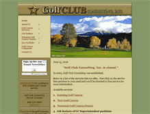 Tablet Screenshot of golfclubconsulting.com
